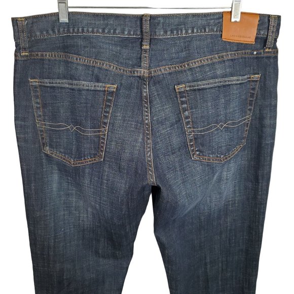 Lucky Brand Mens Size 40 x 30 Jeans Denim 221 Original Straight Stretch 5 Pocket - Picture 5 of 13